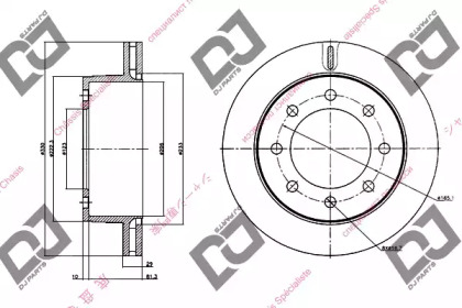 Тормозной диск DJ PARTS BD1211